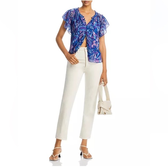 RAMY BROOK - Lola Printed Crew Neck Blouse - Picture 3 of 10